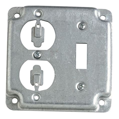 metal gang box cover|2 gang metal outlet cover.